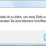bitte – was für eine Fehlermeldung
