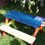 Die fertige Picknickbank