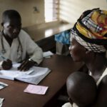 Informationsgespräch im Kinderkrankenhaus Bangui