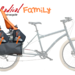 So fahren Zwillinge auf dem Familienfahrrad