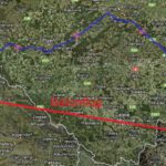 Zurückgelegte Strecke des Ballons