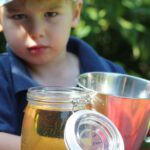 Rest mit Wasser auffüllen