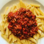 Penne mit Linsenbolognese