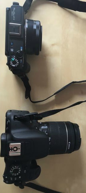 G1X ausgeschaltet neben 70D