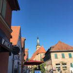 Schwabach im Mai bei strahlendem Sonnenschein
