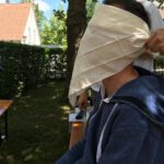 … bekomme einen Kopfverband