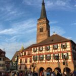 Der Marktplatz bevor es dunkel wird