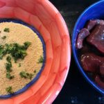Couscous-Salat mit marinierter Rinderhüfte