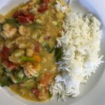 Kichererbsencurry mit Flusskrebs