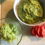 Ein paar der Zutaten für die Fischstäbchen-Wraps